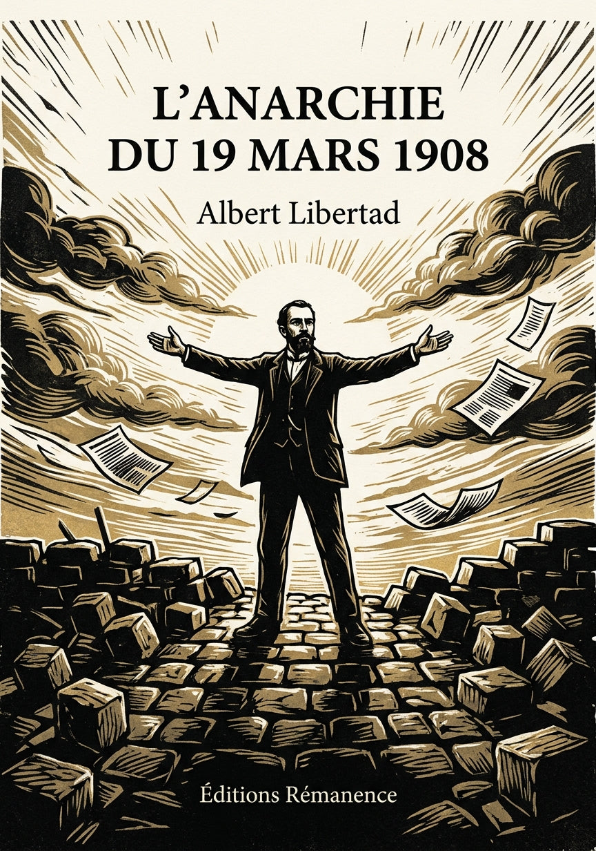 Livre L’Anarchie du 19 mars 1908 par Albert Libertad - Couverture - Editions Remanence