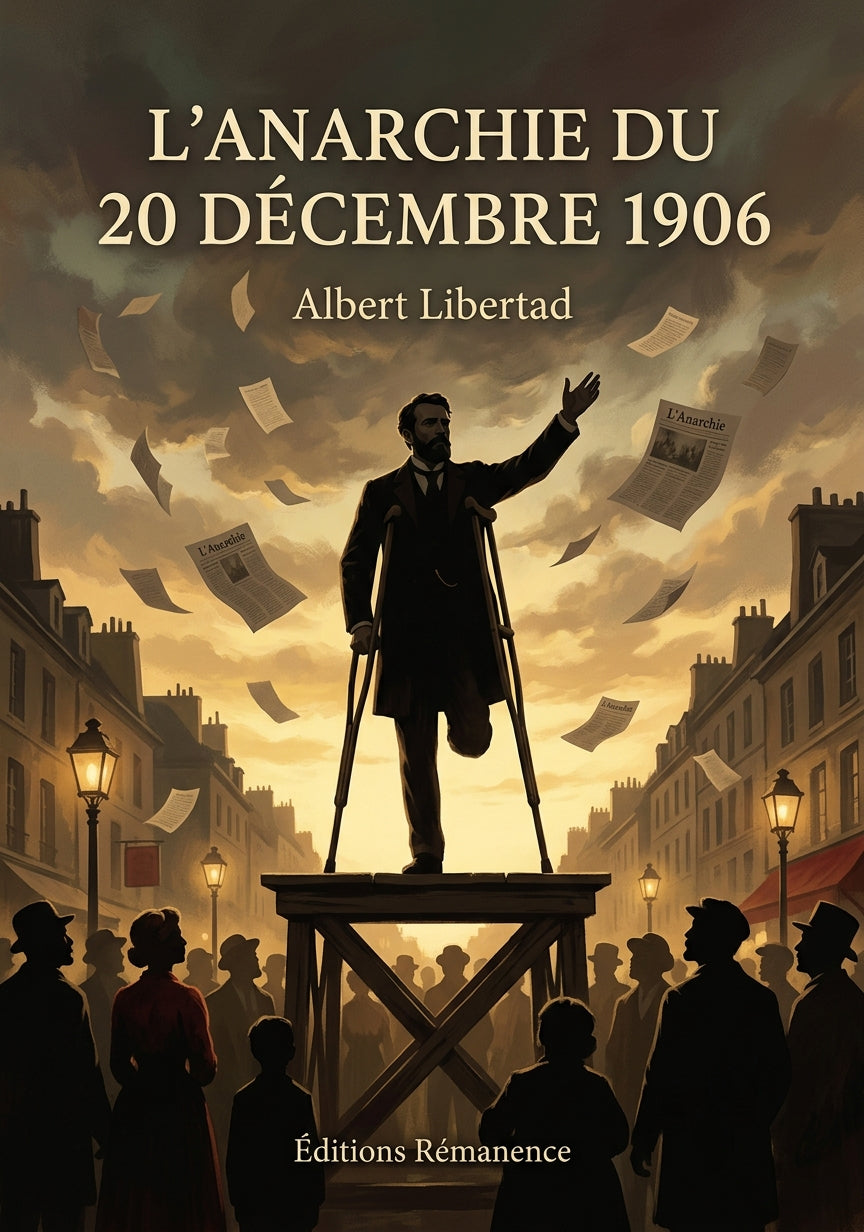 Livre L’Anarchie du 20 décembre 1906 par Albert Libertad - Couverture - Editions Remanence