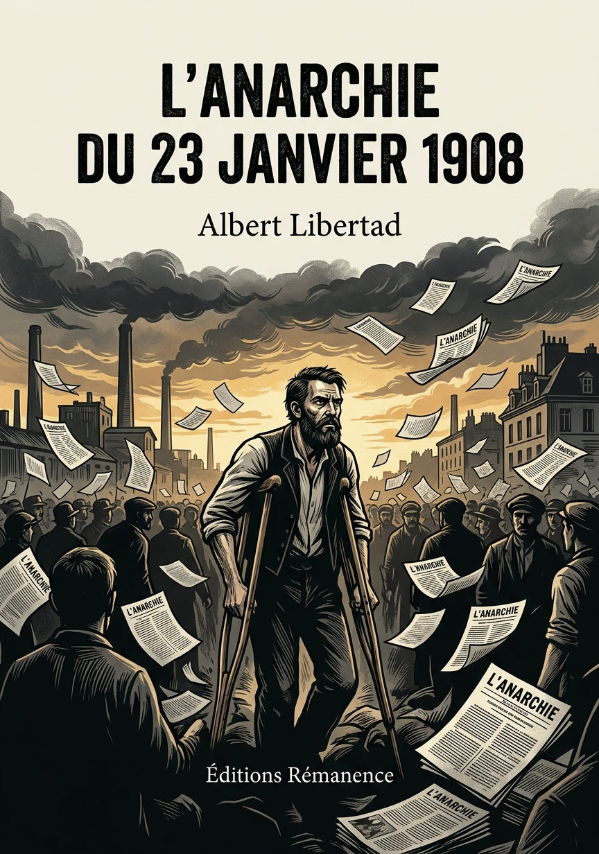 Livre L’Anarchie du 23 janvier 1908 par Albert Libertad - Couverture - Editions Remanence