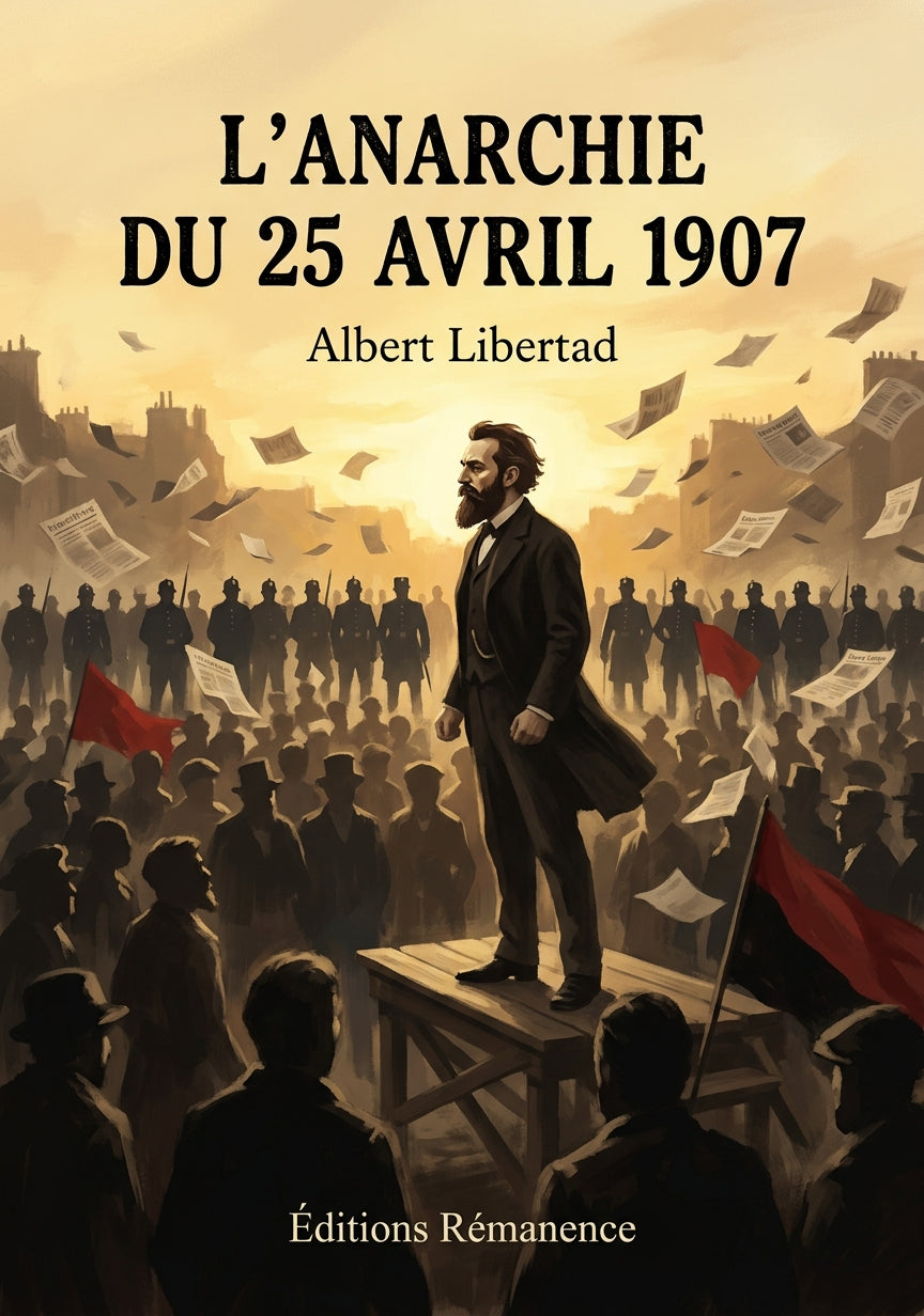 Livre L’Anarchie du 25 avril 1907 par Albert Libertad - Couverture - Editions Remanence