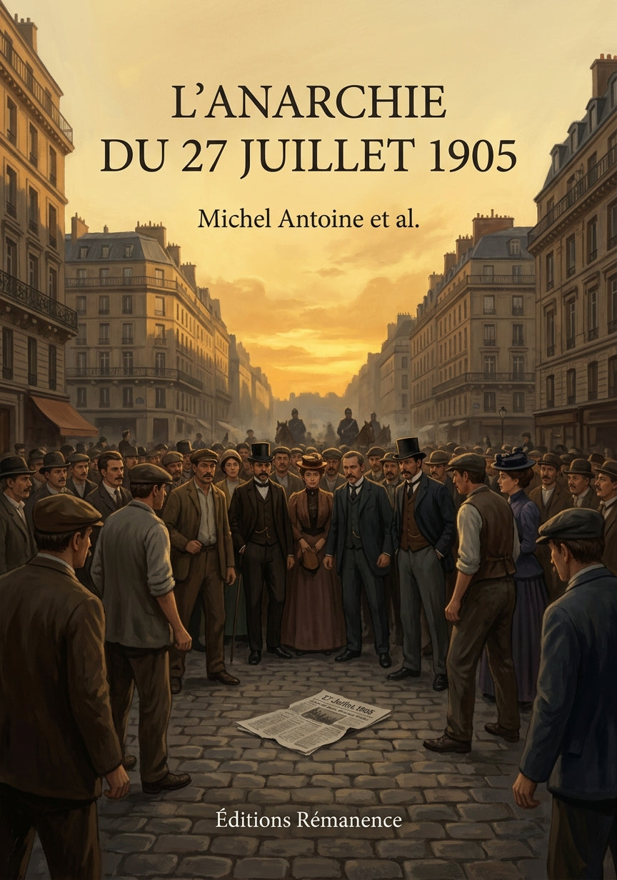 Livre L’Anarchie du 27 juillet 1905 par Michel Antoine et al. - Couverture - Editions Remanence