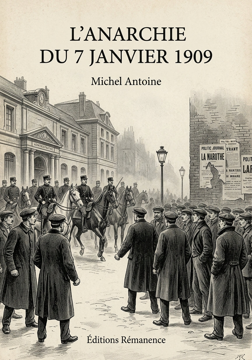 Livre L’Anarchie du 7 janvier 1909 par Michel Antoine - Couverture - Editions Remanence