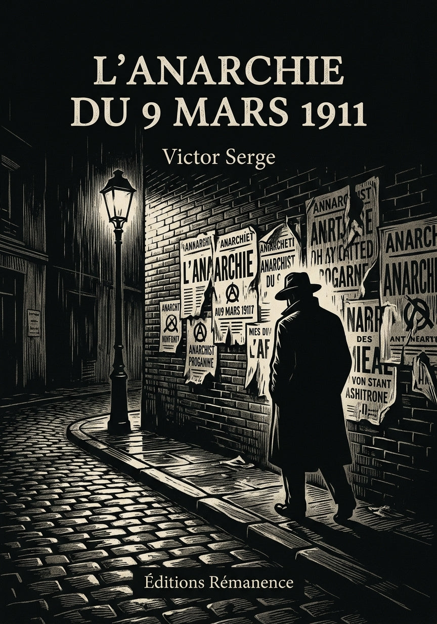 Livre L’Anarchie du 9 mars 1911 par Victor Serge - Couverture - Editions Remanence