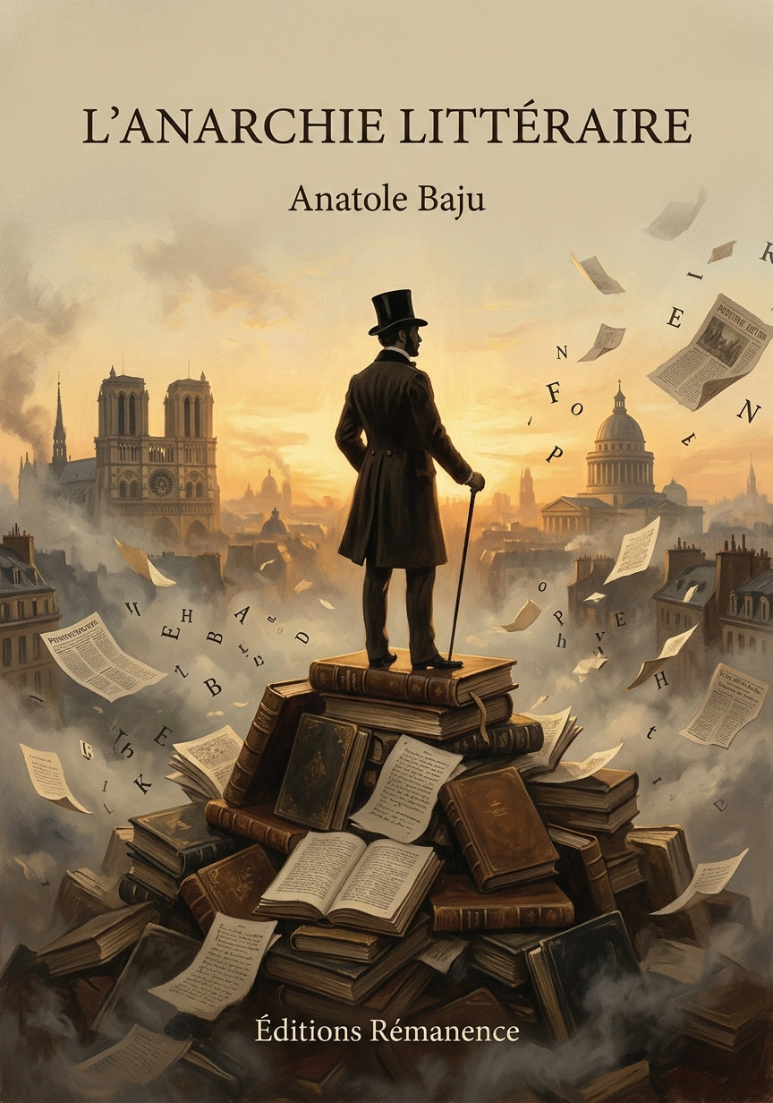 Livre L’Anarchie littéraire par Anatole Baju - Couverture - Editions Remanence