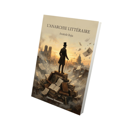 Livre L’Anarchie littéraire par Anatole Baju - Vue 3D - Editions Remanence