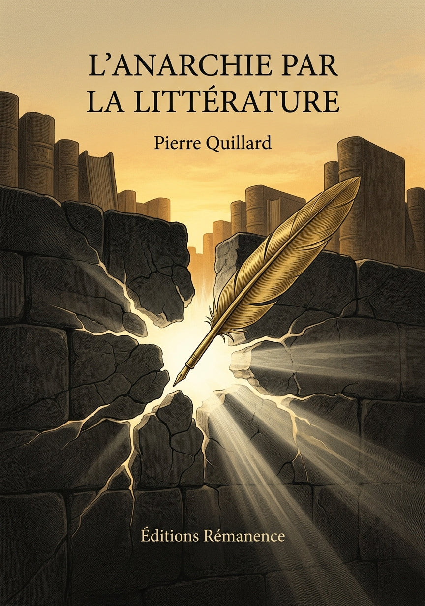 Livre L’Anarchie par la littérature par Pierre Quillard - Couverture - Editions Remanence