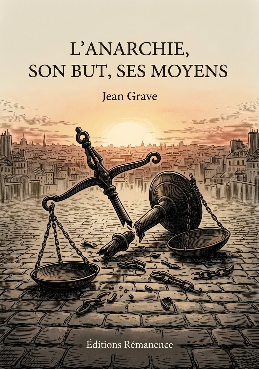 Livre L’Anarchie, son but, ses moyens par Jean Grave - Couverture - Editions Remanence