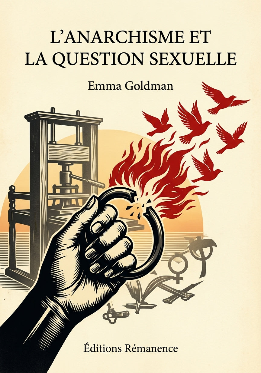 Livre L’anarchisme et la question sexuelle par Emma Goldman - Couverture - Editions Remanence