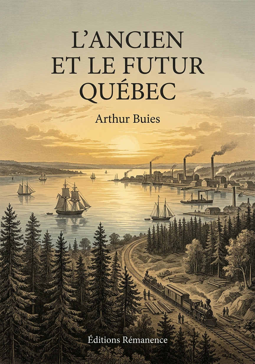 Livre L’ancien et le futur Québec par Arthur Buies - Couverture - Editions Remanence