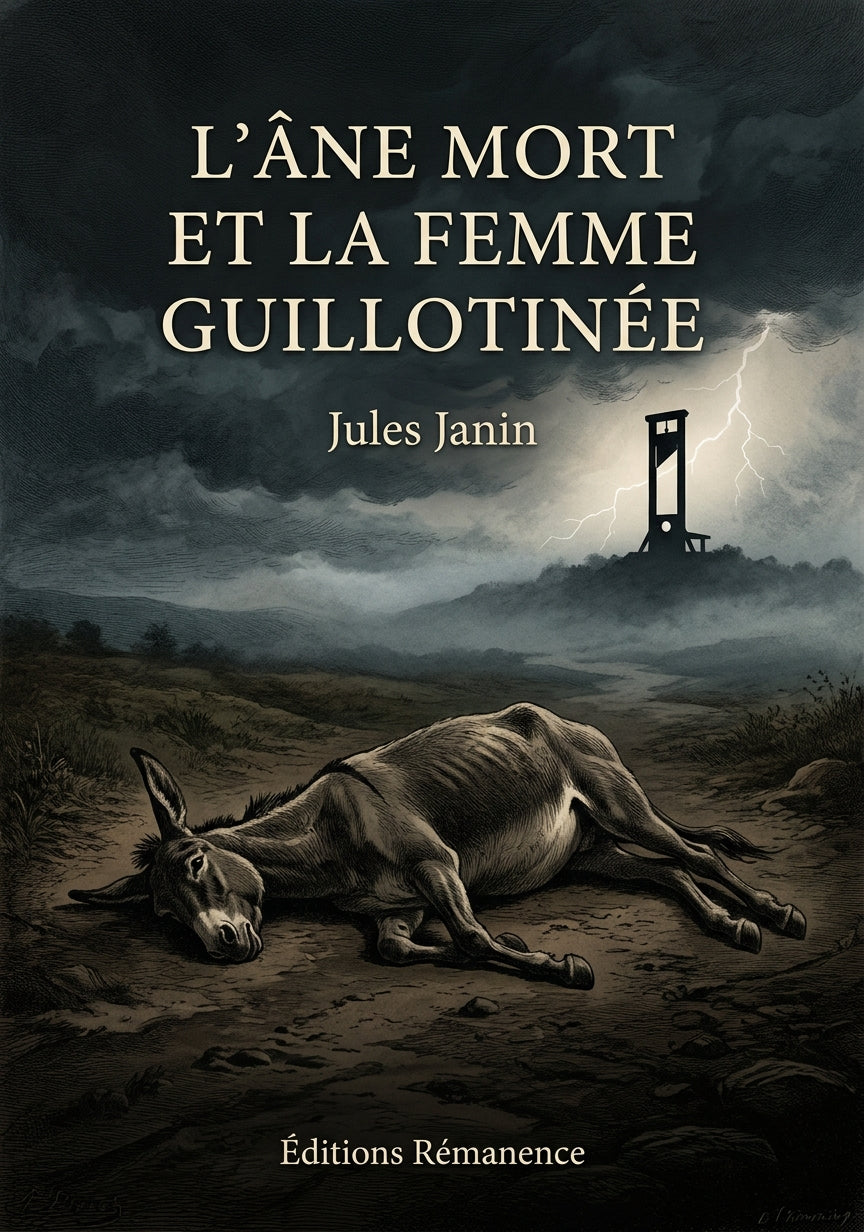 Livre L’Âne mort et la femme guillotinée par Jules Janin - Couverture - Editions Remanence