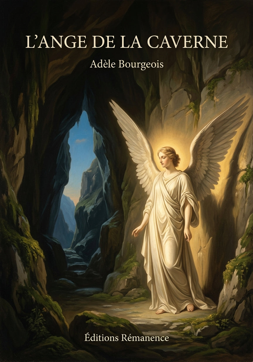 Livre L’ange de la caverne par Adèle Bourgeois - Couverture - Editions Remanence