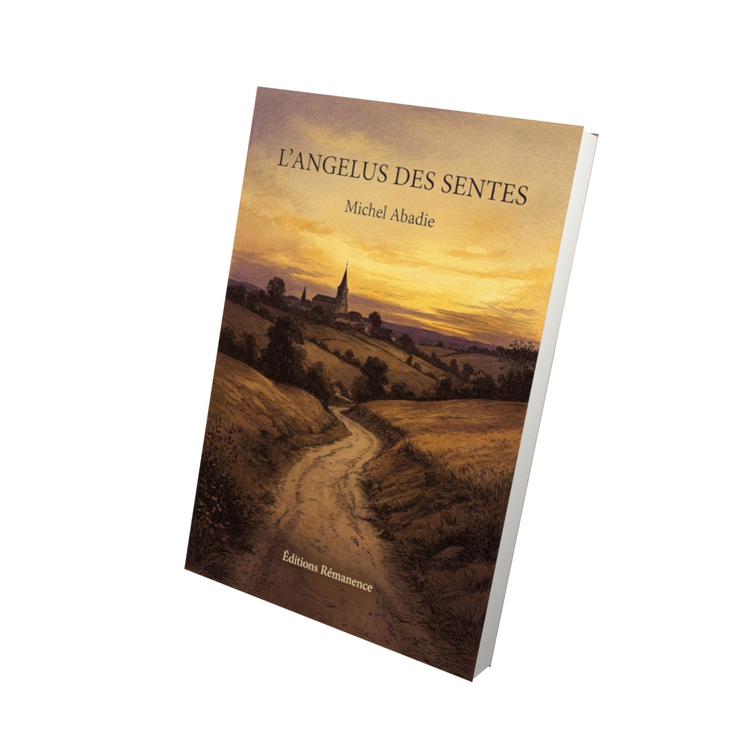Livre L’Angelus des Sentes - Michel Abadie - Vue 3D - Editions Remanence