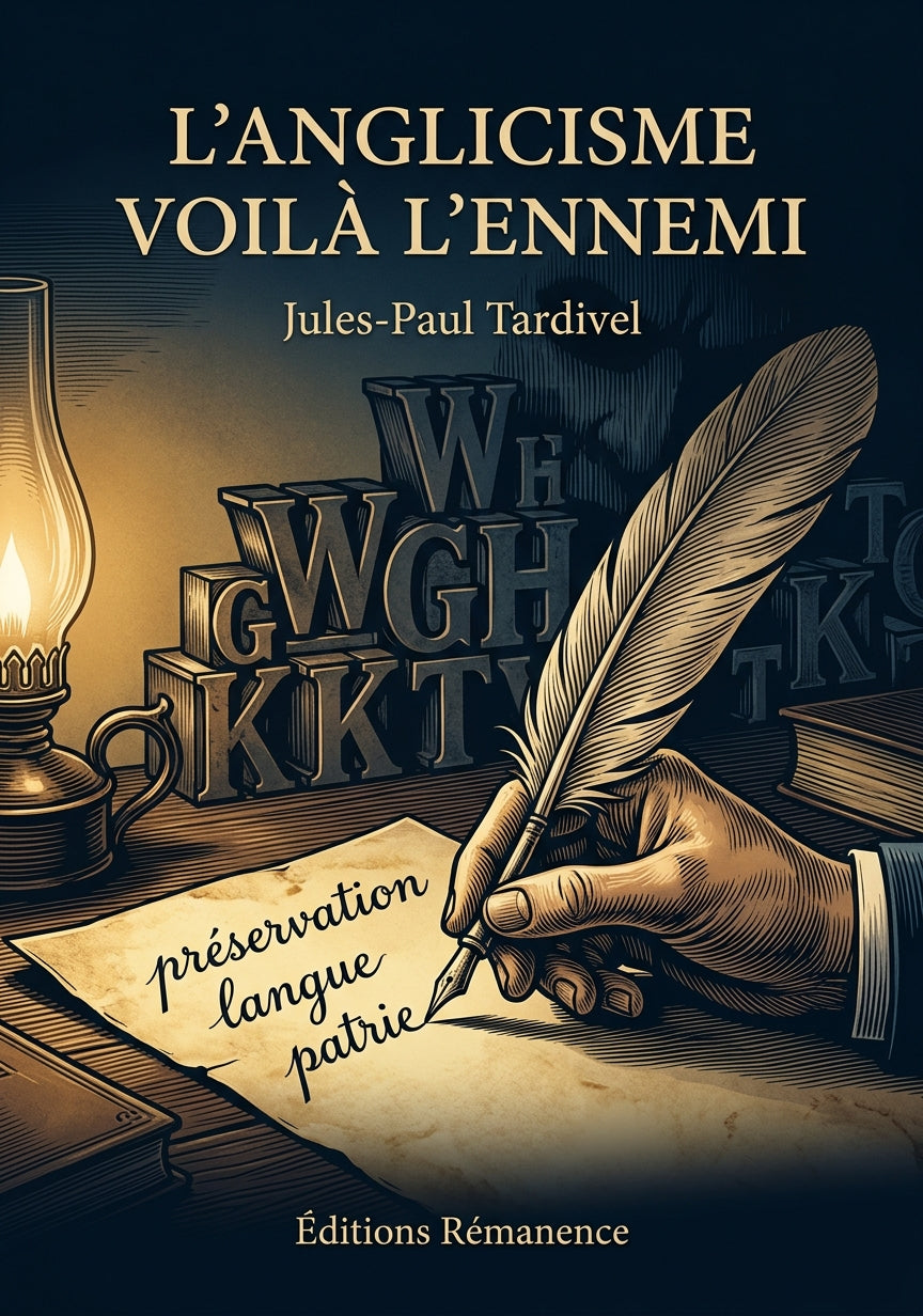 Livre L’anglicisme voilà l’ennemi par Jules-Paul Tardivel - Couverture - Editions Remanence