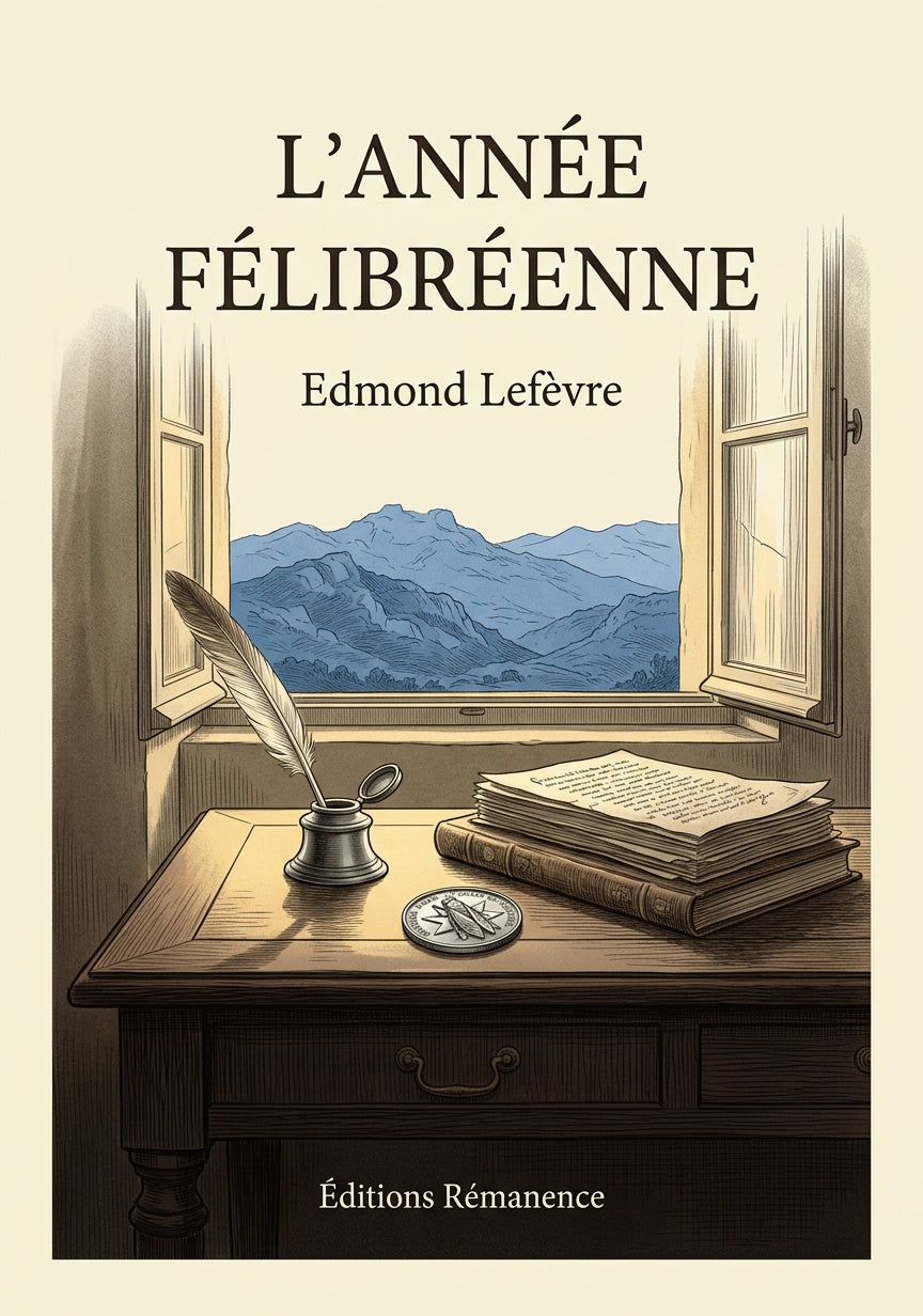 Livre L’Année félibréenne par Edmond Lefèvre - Couverture - Editions Remanence