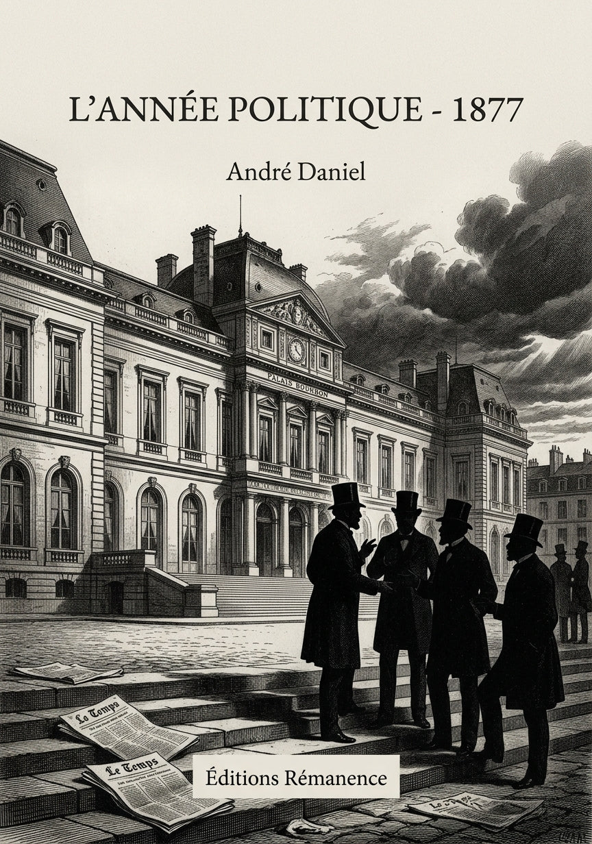 Livre L’Année politique - 1877 par André Daniel - Couverture - Editions Remanence