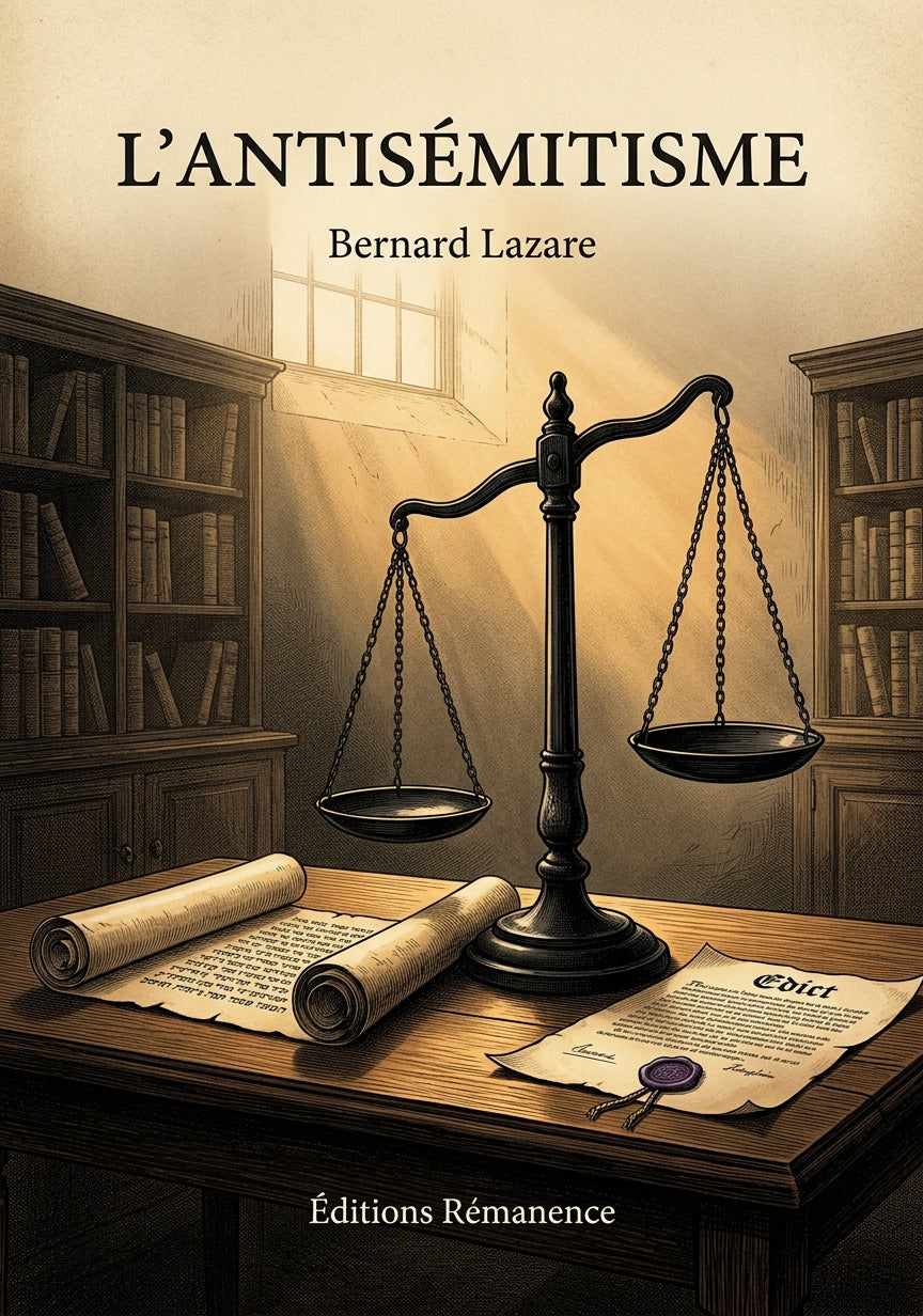 Livre L’Antisémitisme par Bernard Lazare - Couverture - Editions Remanence