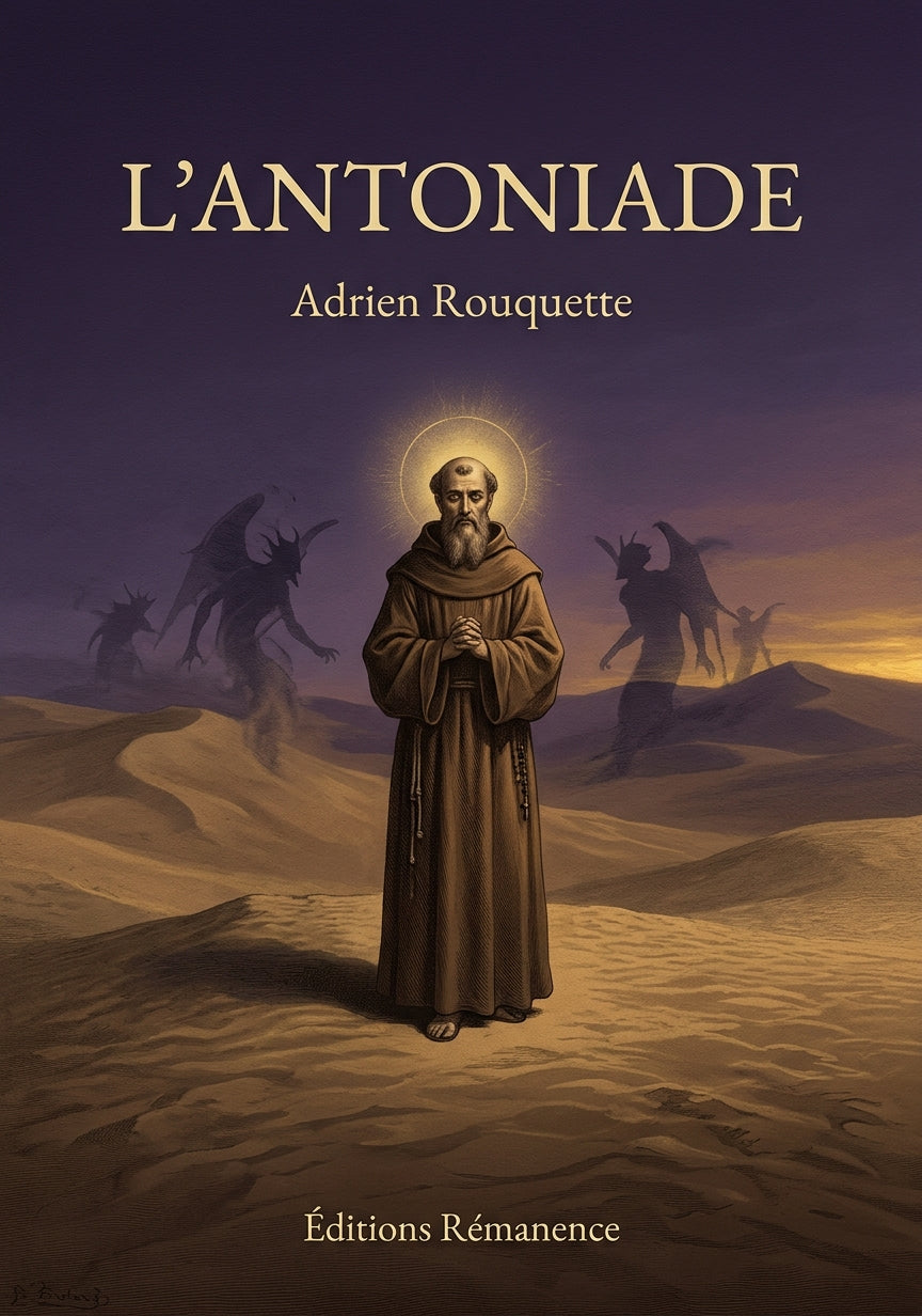 Livre L’Antoniade par Adrien Rouquette - Couverture - Editions Remanence