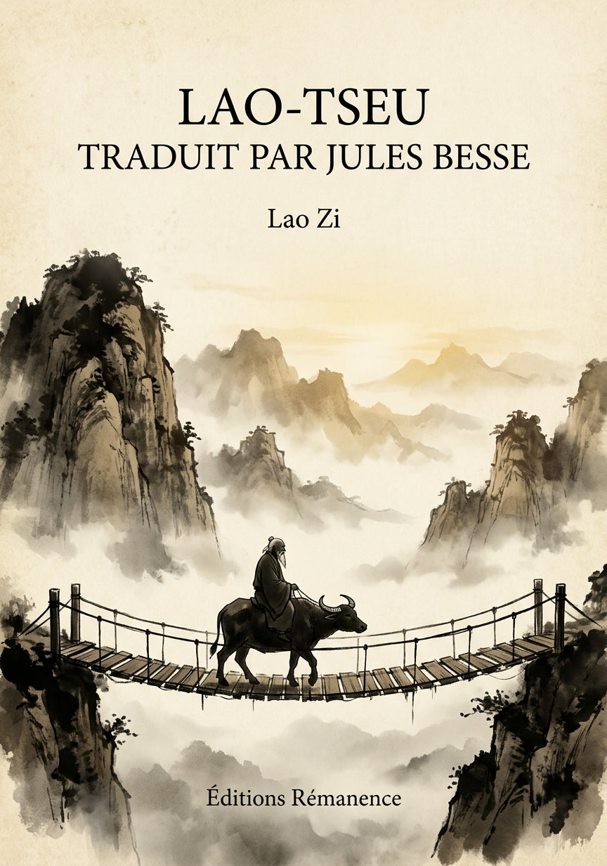 Livre Lao-tseu traduit par Jules Besse par Lao Zi - Couverture - Editions Remanence