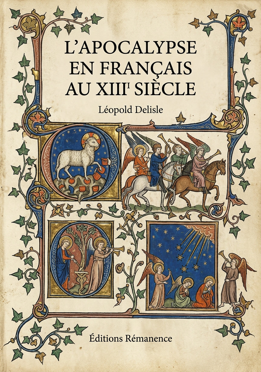 Livre L’apocalypse en Français au XIII siècle par Léopold Delisle - Couverture - Editions Remanence