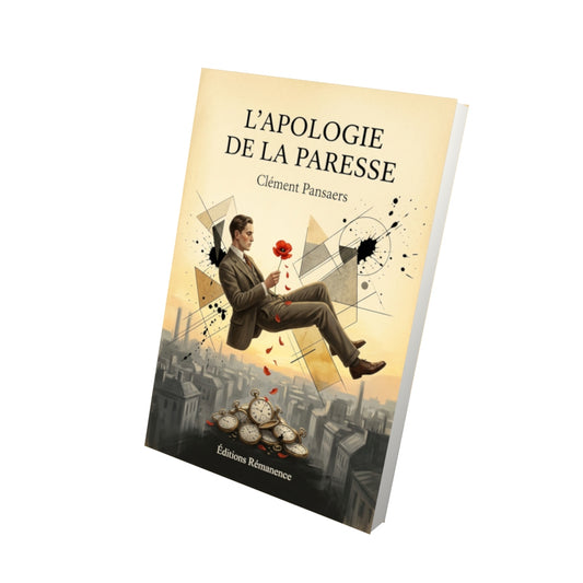 Livre L’Apologie de la paresse par Clément Pansaers - Vue 3D - Editions Remanence