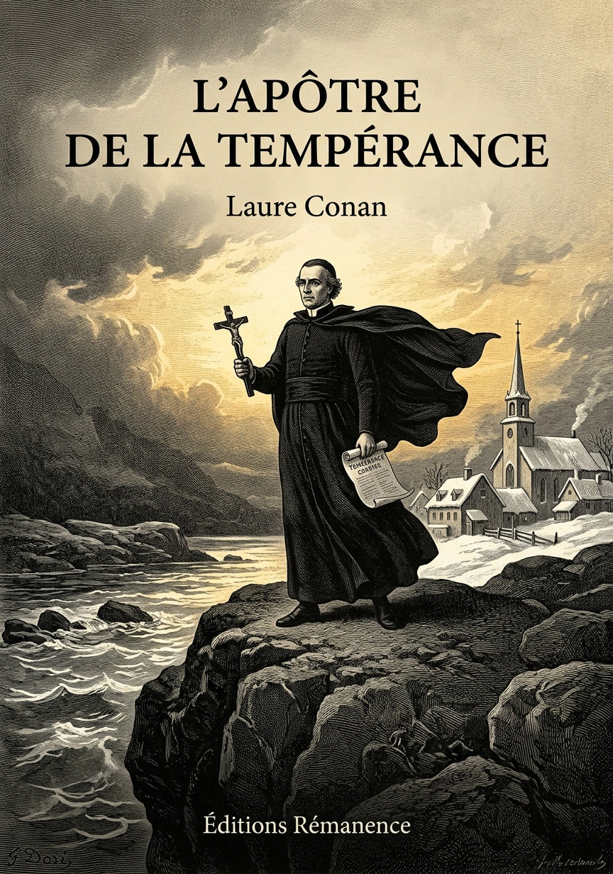 Livre L’apôtre de la tempérance par Laure Conan - Couverture - Editions Remanence