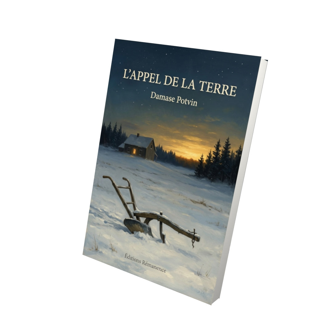 Livre L’appel de la terre par Damase Potvin - Vue 3D - Editions Remanence
