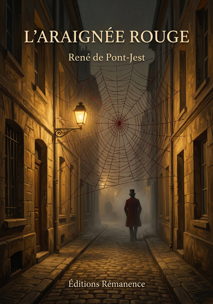 Livre L’Araignée Rouge par René de Pont-Jest - Couverture - Editions Remanence