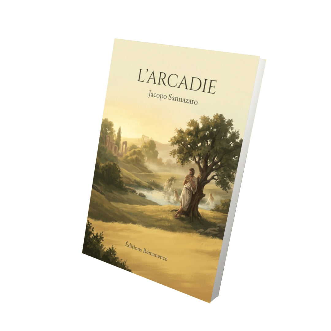 Livre L’Arcadie par Jacopo Sannazaro - Vue 3D - Editions Remanence