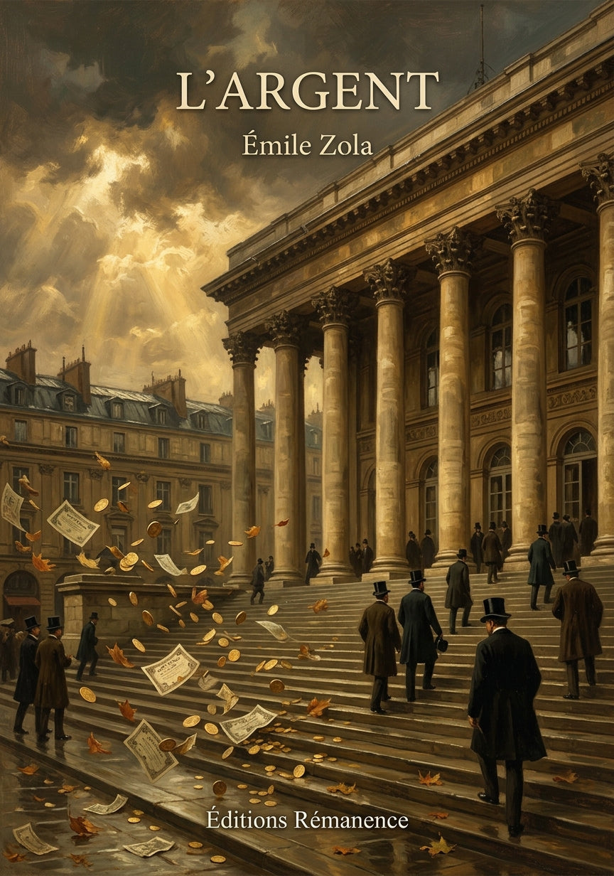 Livre L’Argent par Émile Zola - Couverture - Editions Remanence