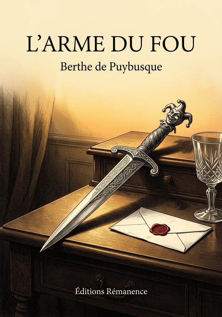 Livre L’Arme du fou par Berthe de Puybusque - Couverture - Editions Remanence