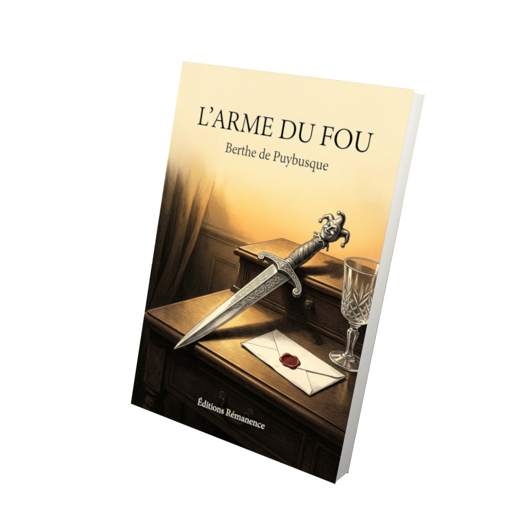 Livre L’Arme du fou par Berthe de Puybusque - Vue 3D - Editions Remanence
