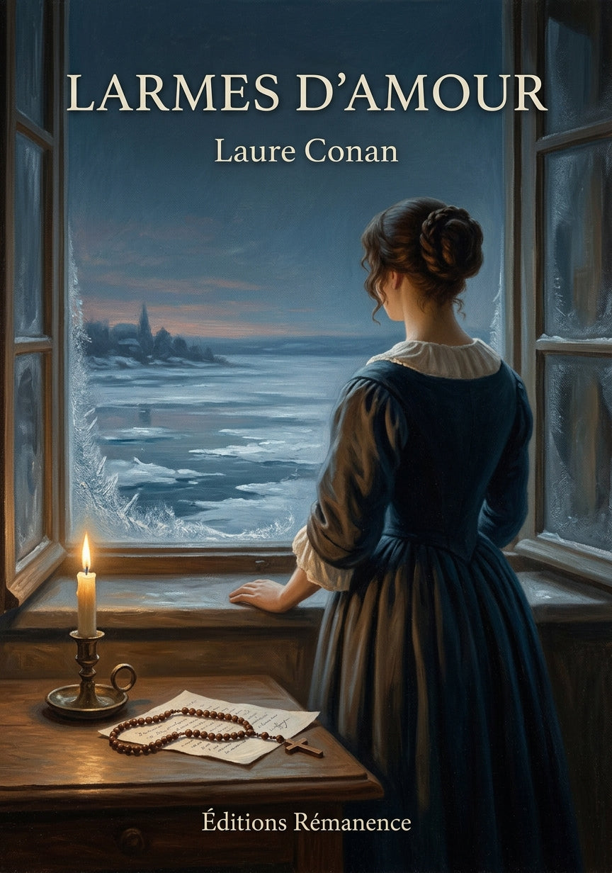 Livre Larmes d’amour par Laure Conan - Couverture - Editions Remanence