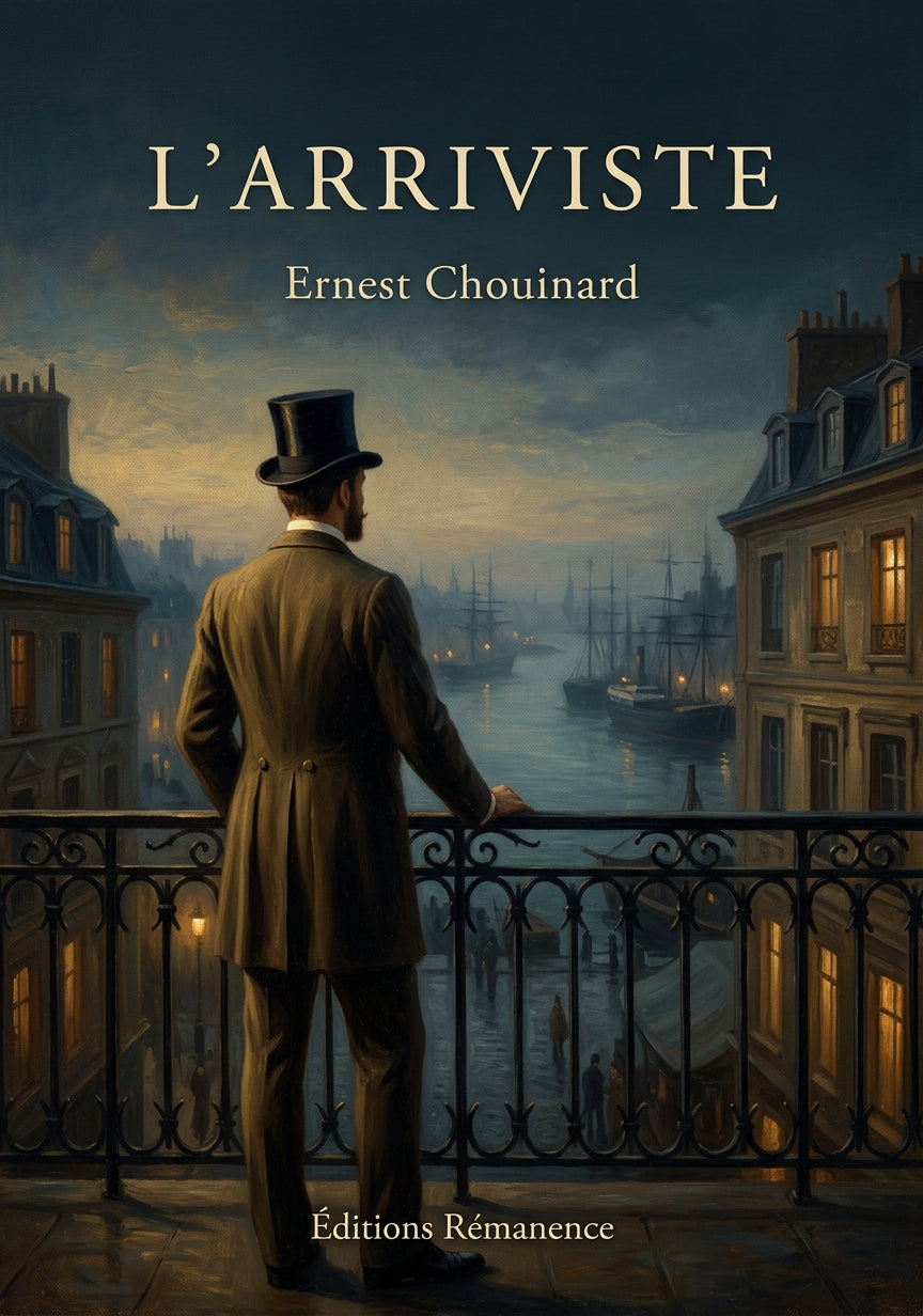 Livre L’arriviste par Ernest Chouinard - Couverture - Editions Remanence