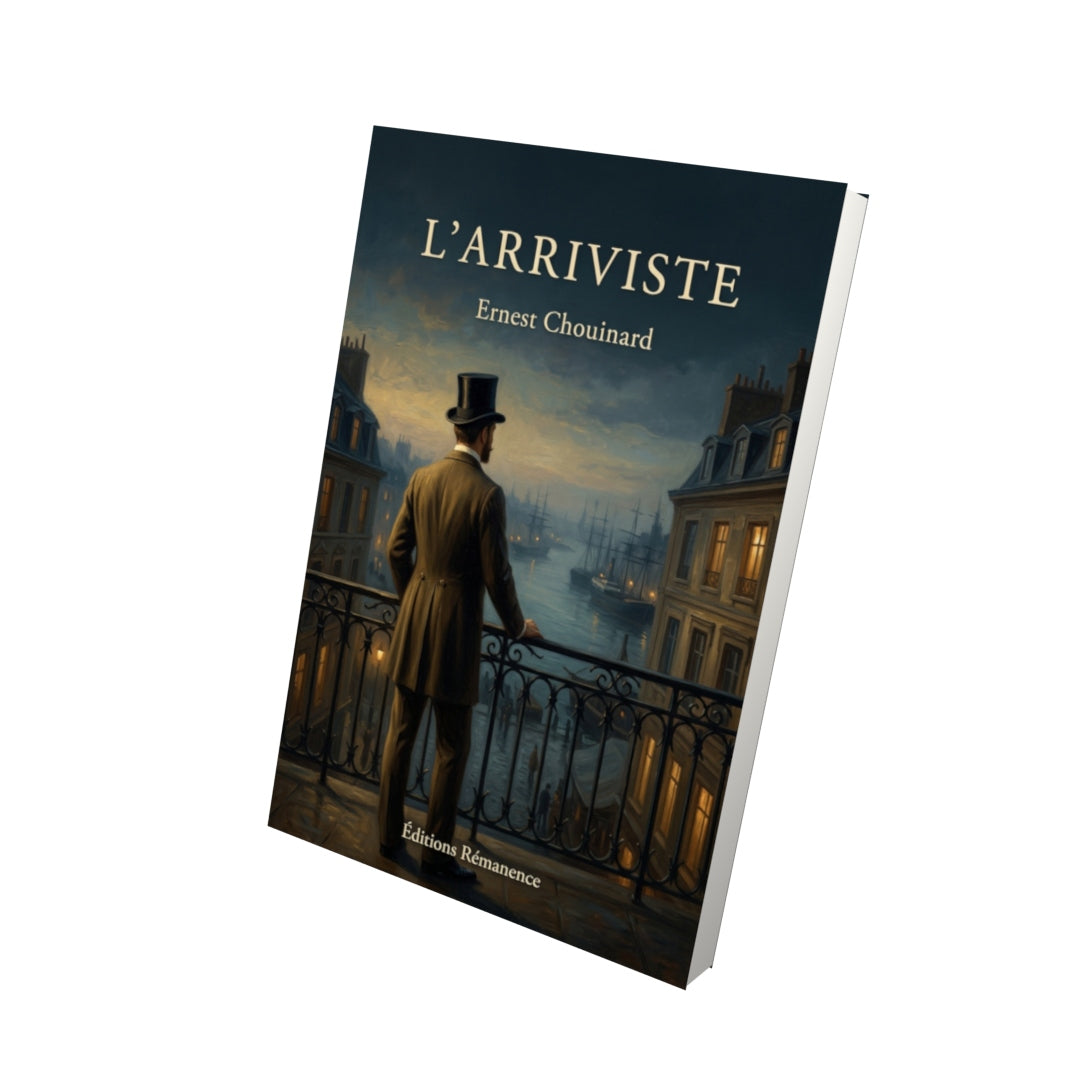 Livre L’arriviste par Ernest Chouinard - Vue 3D - Editions Remanence