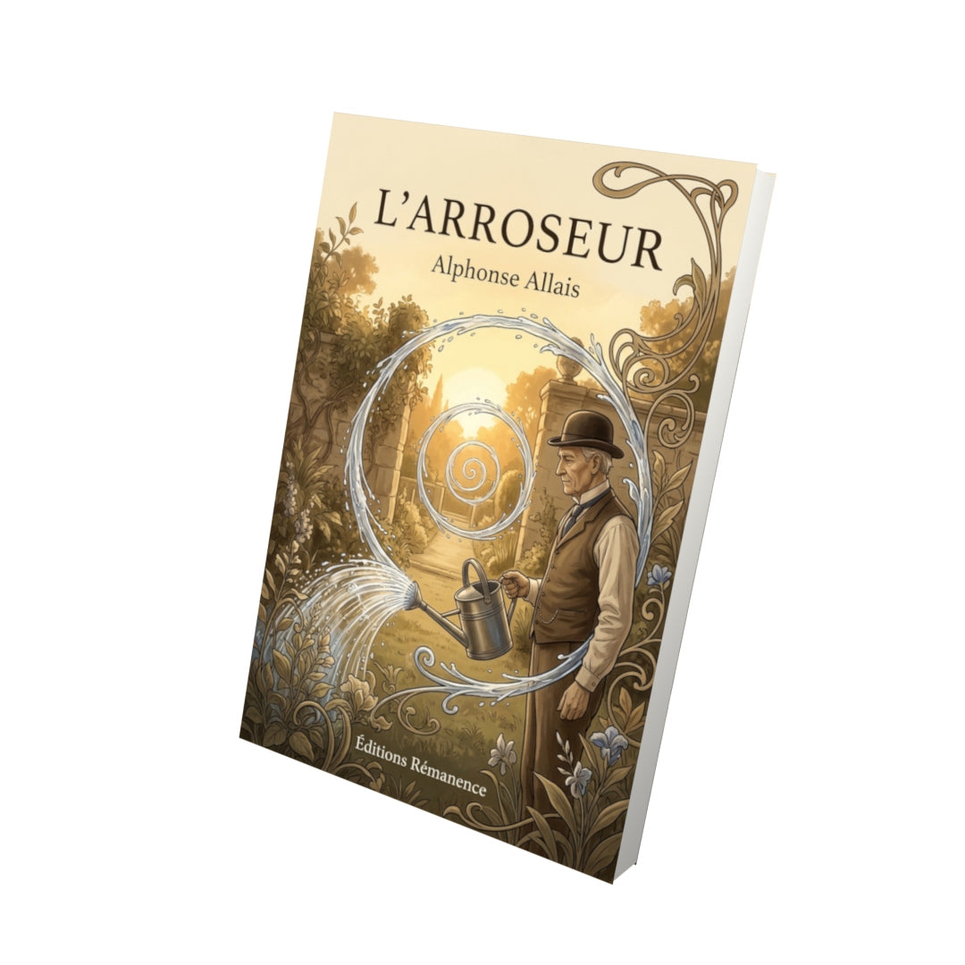 Livre L’Arroseur par Alphonse Allais - Vue 3D - Editions Remanence