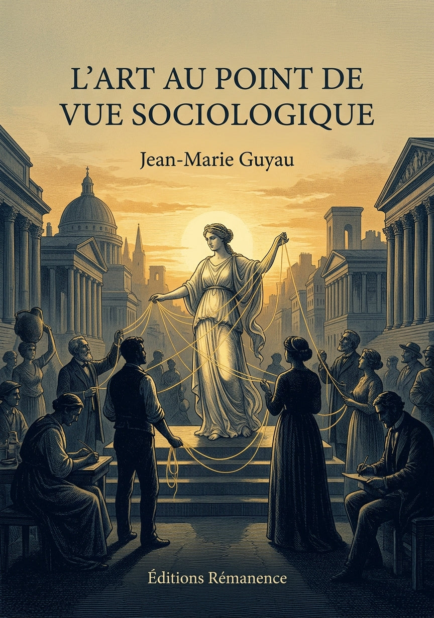 Livre L’Art au point de vue sociologique par Jean-Marie Guyau - Couverture - Editions Remanence
