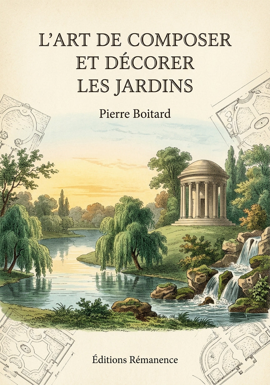 Livre L’art de composer et décorer les jardins par Pierre Boitard - Couverture - Editions Remanence