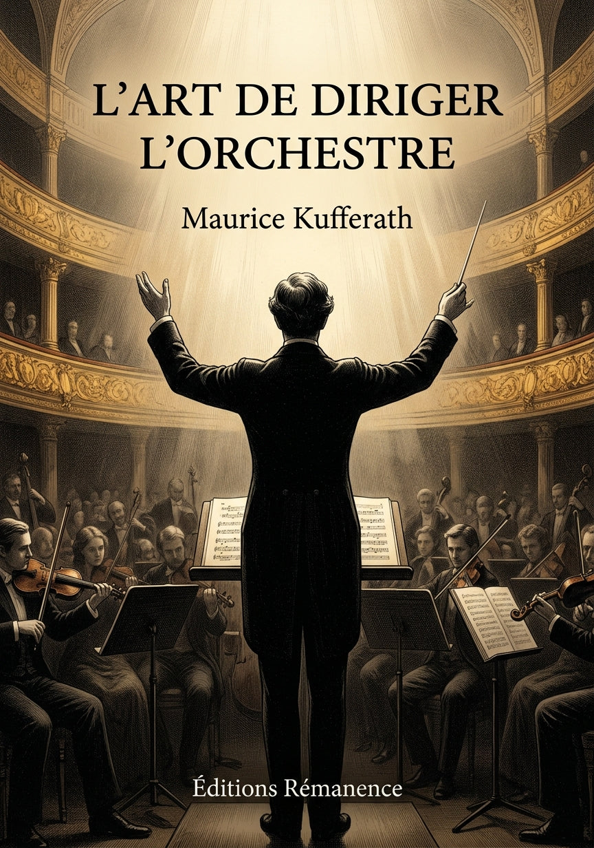 Livre L’Art de diriger l’orchestre par Maurice Kufferath - Couverture - Editions Remanence