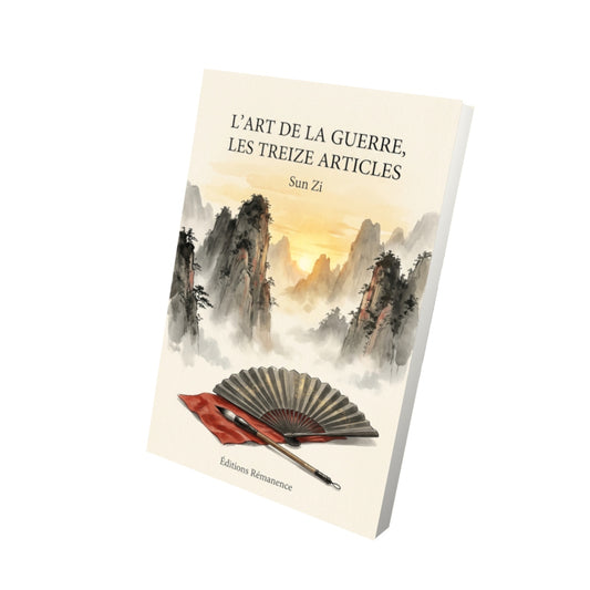 Livre L’Art de la guerre, les treize articles par Sun Zi - Vue 3D - Editions Remanence