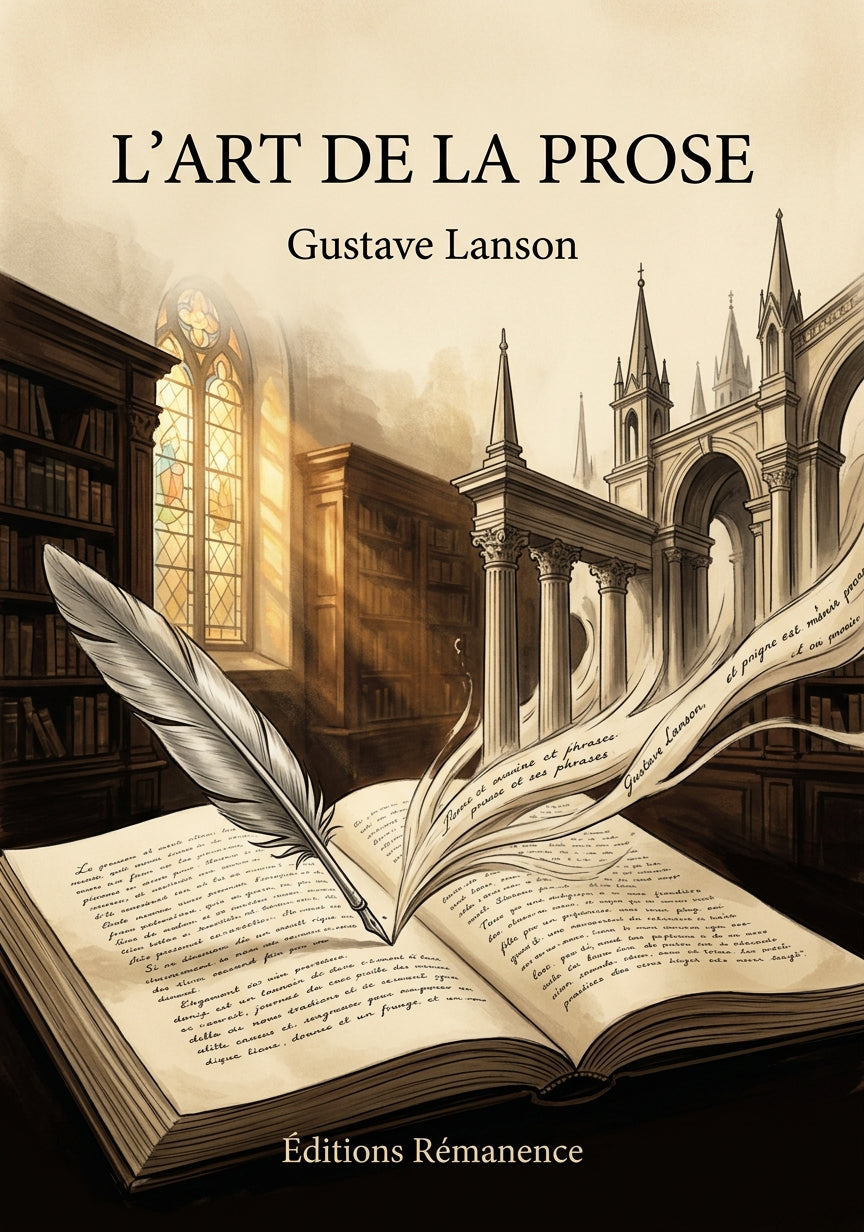 Livre L’Art de la prose par Gustave Lanson - Couverture - Editions Remanence