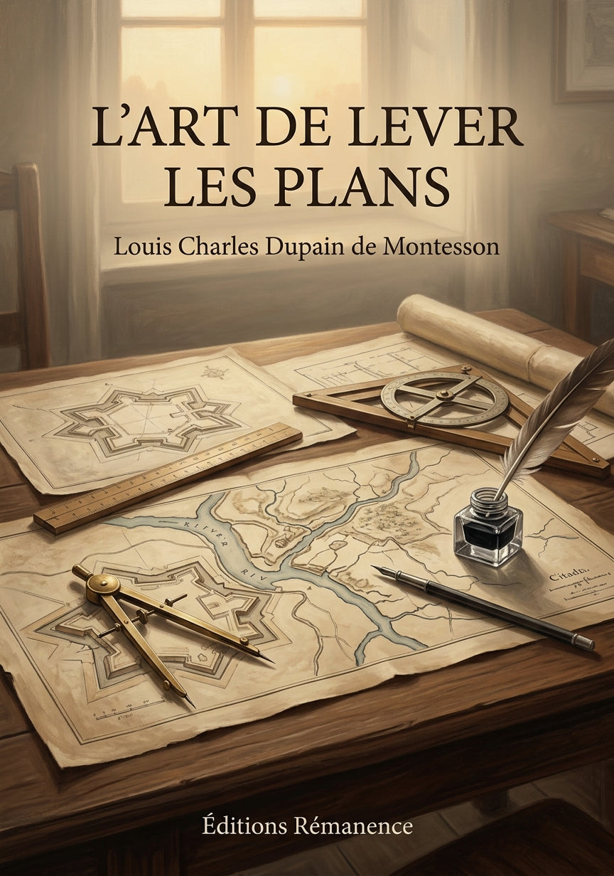 Livre L’Art de lever les plans par Louis Charles Dupain de Montesson - Couverture - Editions Remanence