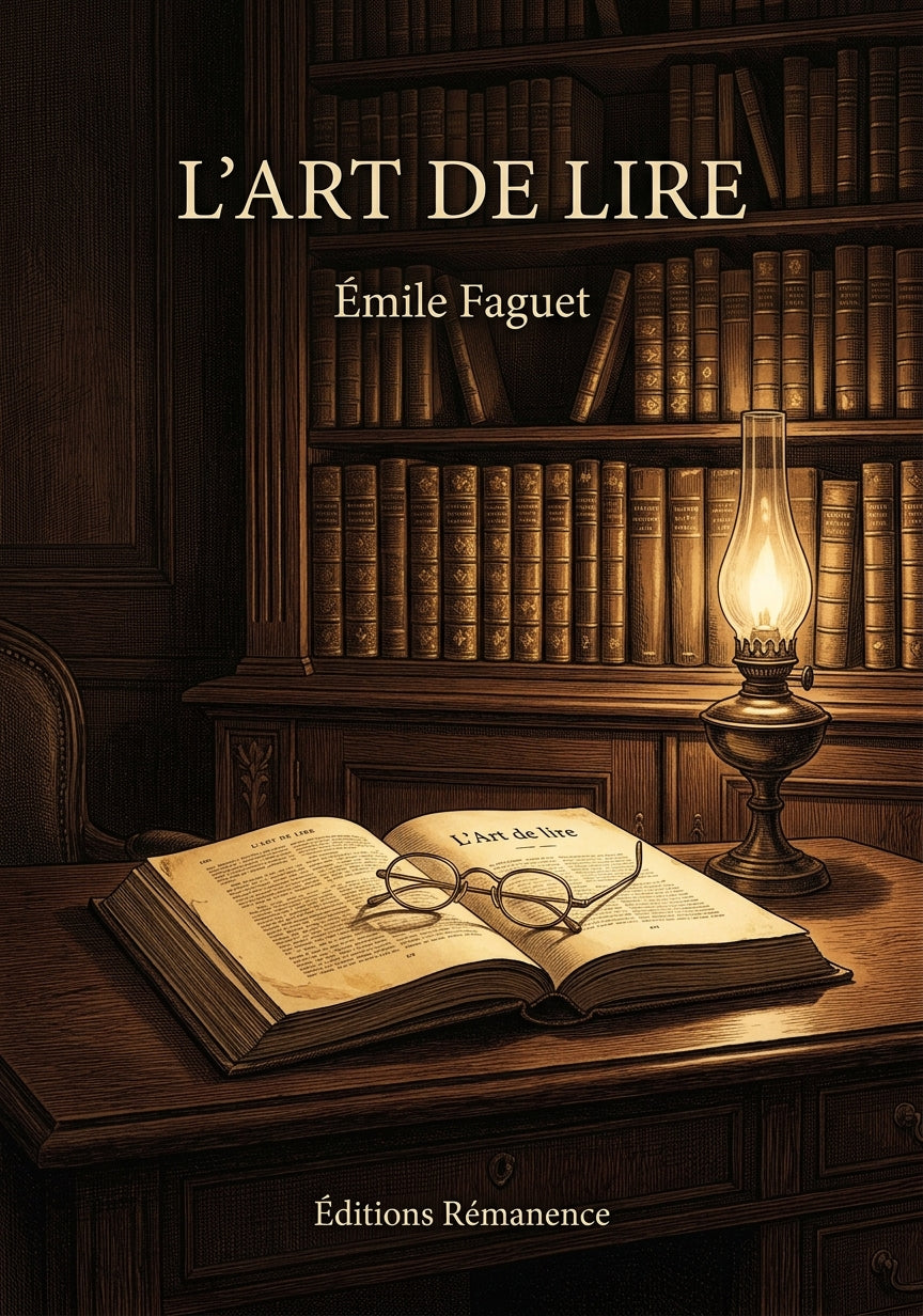 Livre L’Art de lire par Émile Faguet - Couverture - Editions Remanence