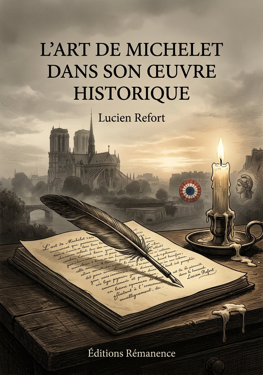 Livre L’Art de Michelet dans son œuvre historique par Lucien Refort - Couverture - Editions Remanence