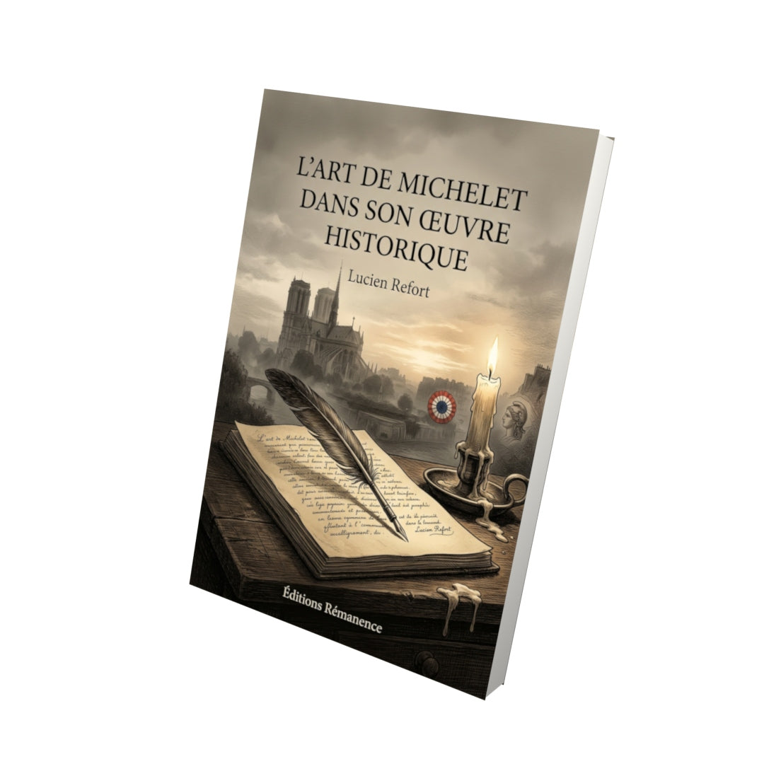 Livre L’Art de Michelet dans son œuvre historique par Lucien Refort - Vue 3D - Editions Remanence
