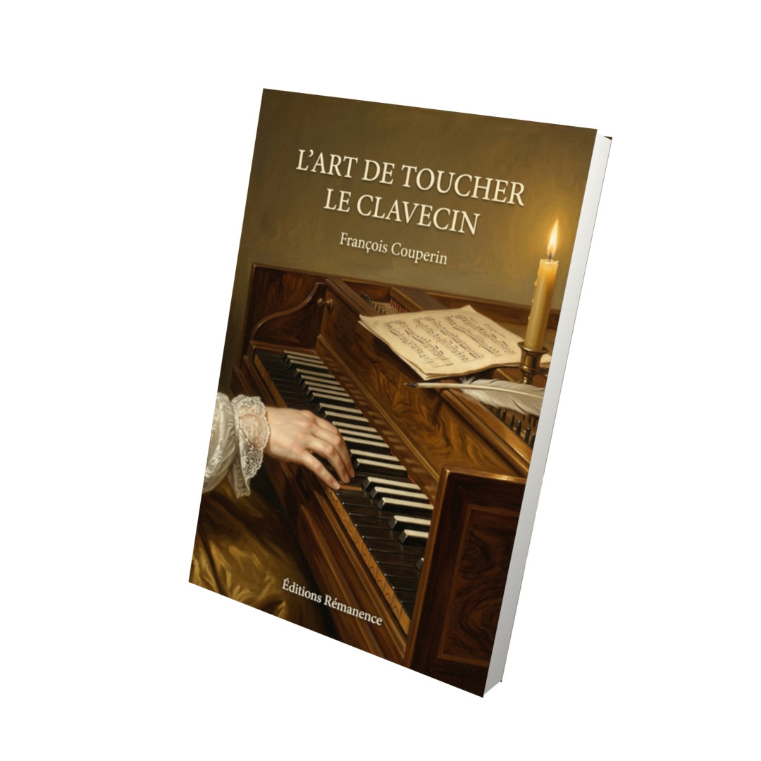 Livre L’Art de toucher le clavecin par François Couperin - Vue 3D - Editions Remanence