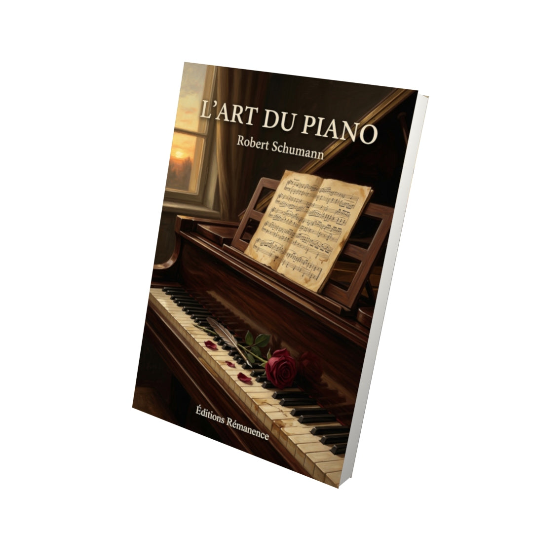 Livre L’Art du piano par Robert Schumann - Vue 3D - Editions Remanence