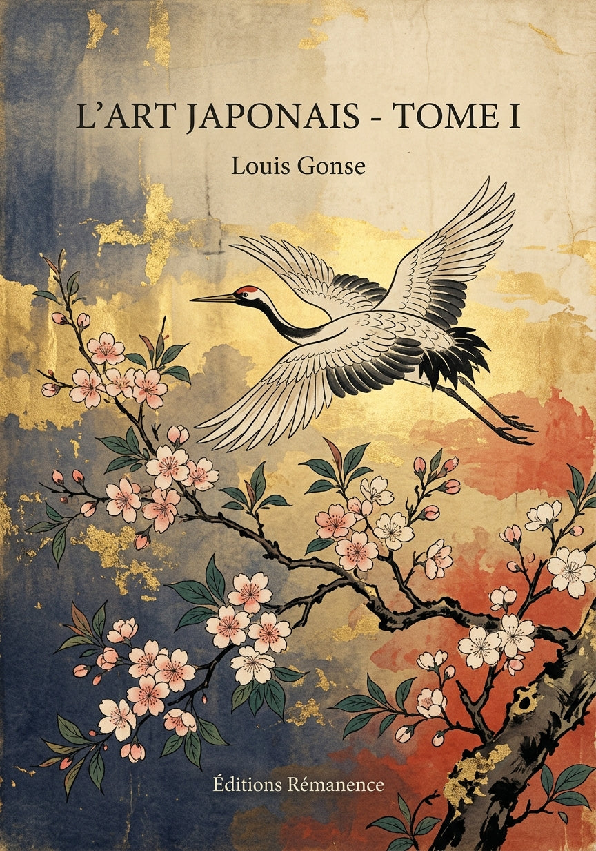 Livre L’Art japonais - Tome I par Louis Gonse - Couverture - Editions Remanence