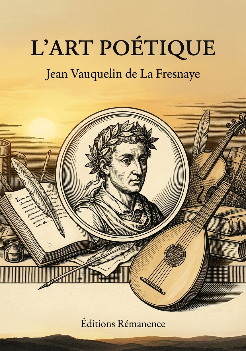 Livre L’Art poétique par Jean Vauquelin de La Fresnaye - Couverture - Editions Remanence