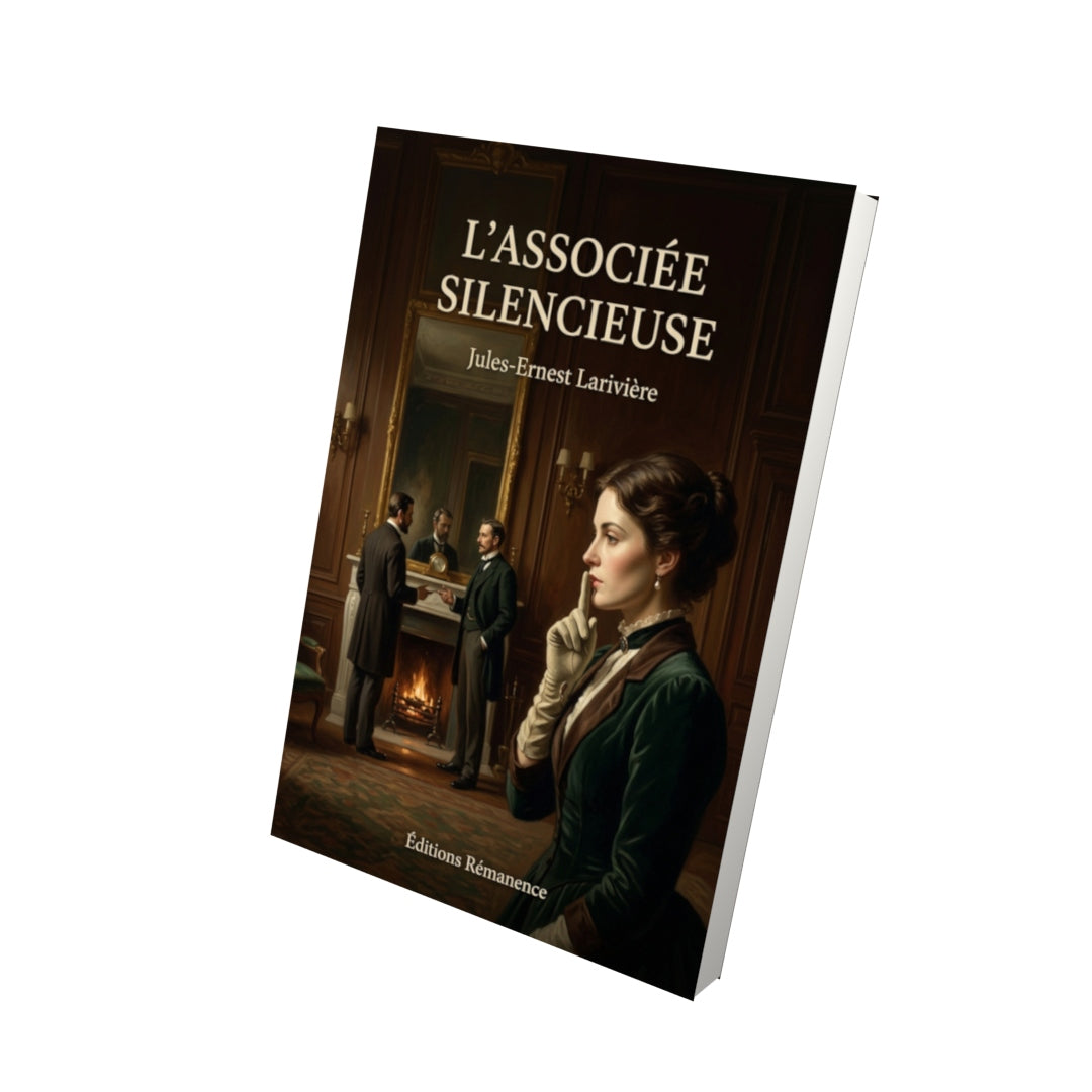 Livre L’associée silencieuse par Jules-Ernest Larivière - Vue 3D - Editions Remanence