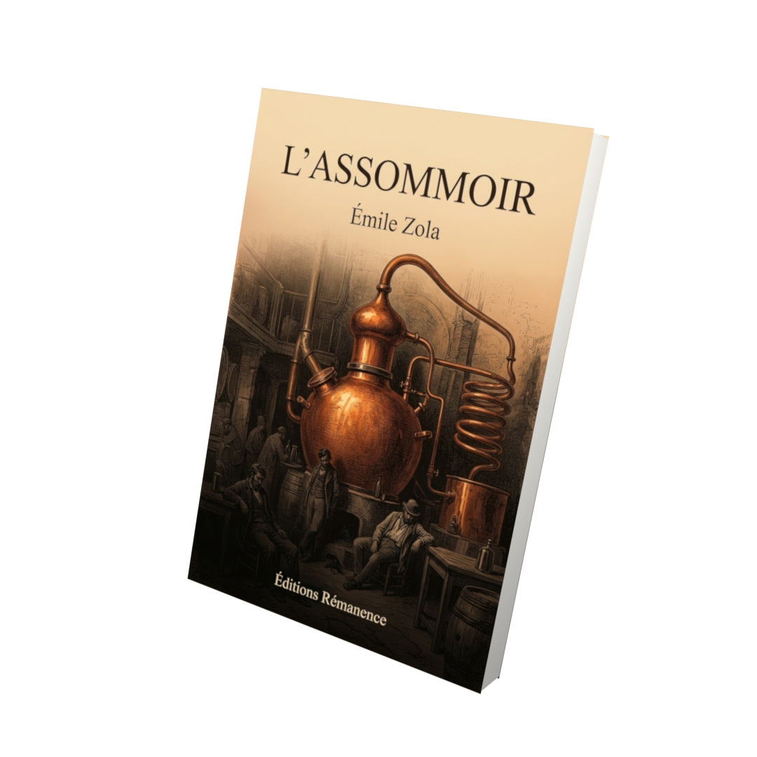 Livre L’Assommoir par Émile Zola - Vue 3D - Editions Remanence